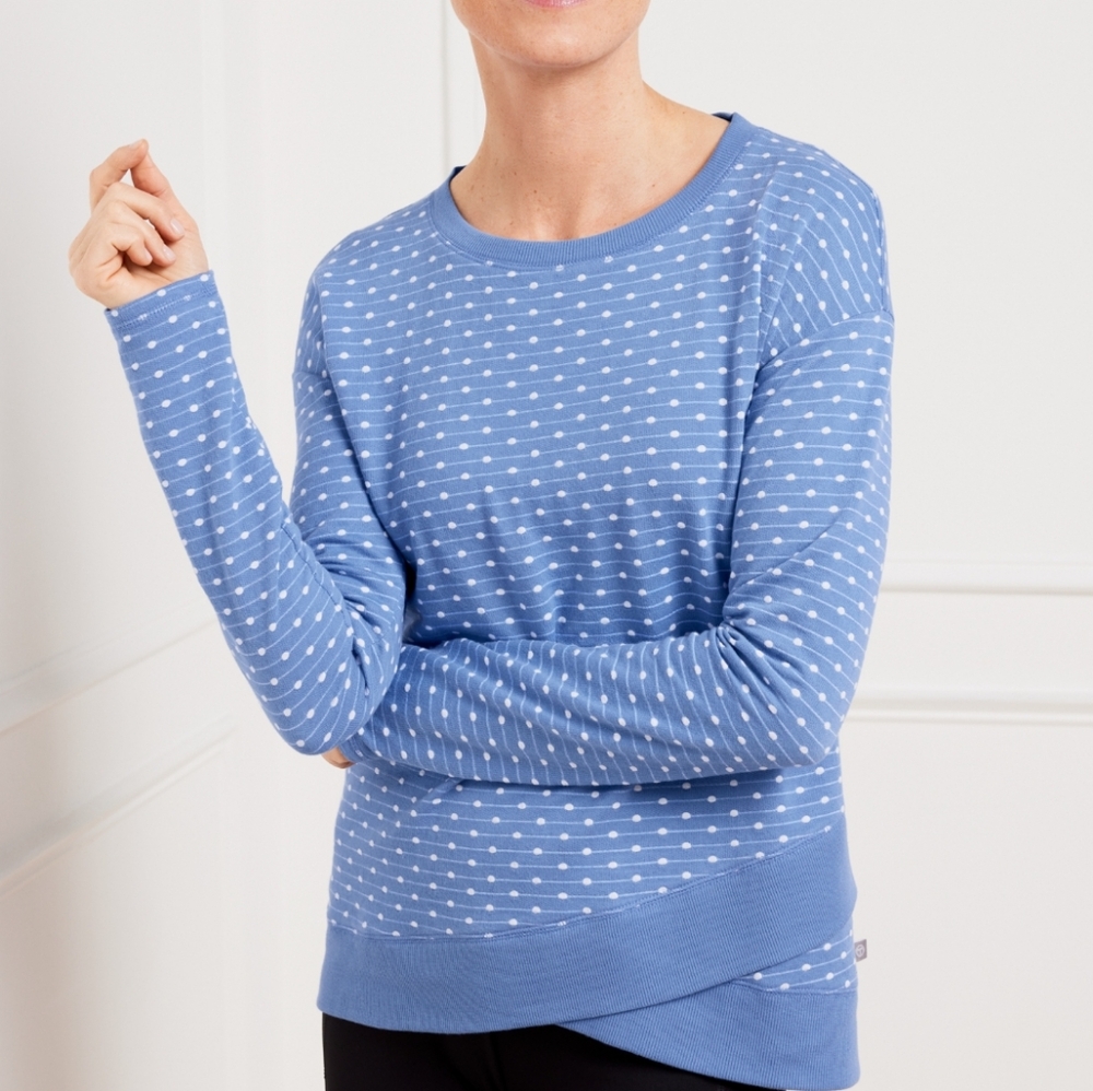 Periwinkle Blue Lightweight Sweater Top By T By Talbots Women's Size Large